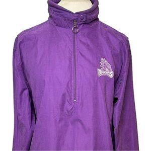 ANTIGUA Jacket 1/4 zip Purple with Dayton Dragons logo Extra Large Like new